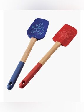 Disney Mickey & Minnie Bon Voyage Set of 2 Spatulas, New in Original Packaging